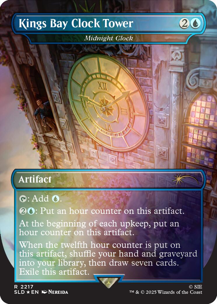 Kings Bay Clock Tower - Midnight Clock (Rainbow Foil) [Secret Lair Drop Series] | Gamers Paradise