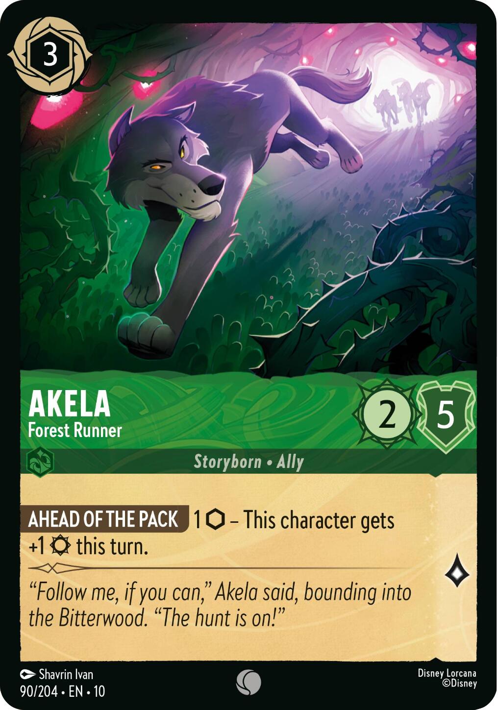 Akela - Forest Runner (90/204) [Whispers in the Well] | Gamers Paradise