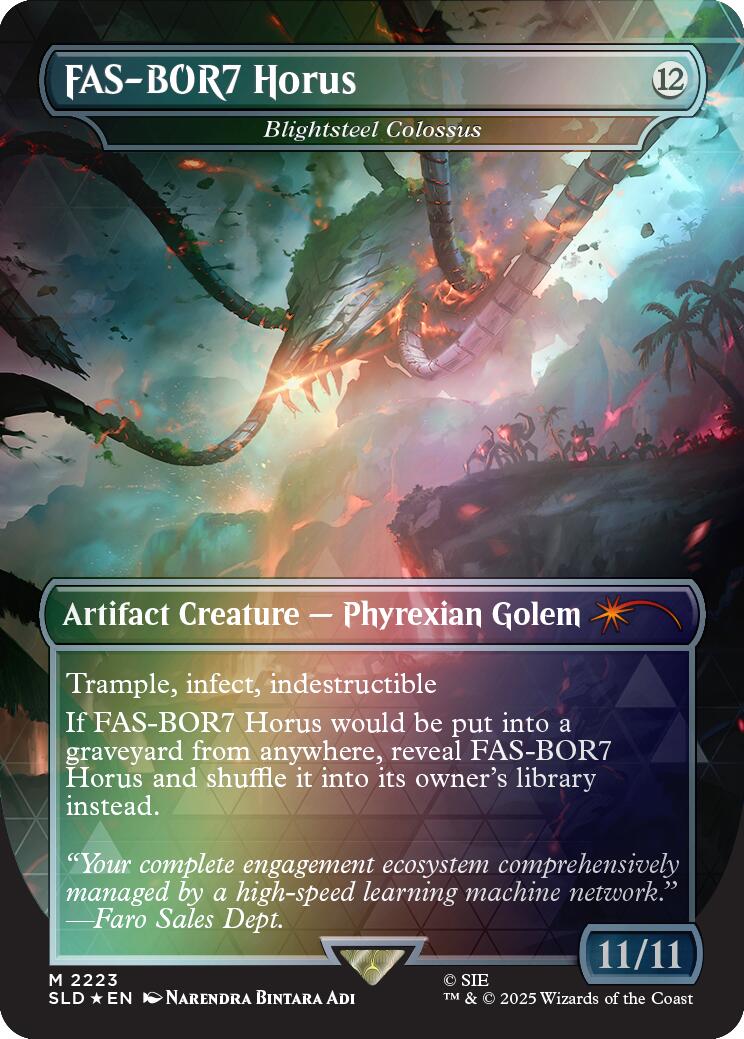 FAS-BOR7 Horus - Blightsteel Colossus (Rainbow Foil) [Secret Lair Drop Series] | Gamers Paradise