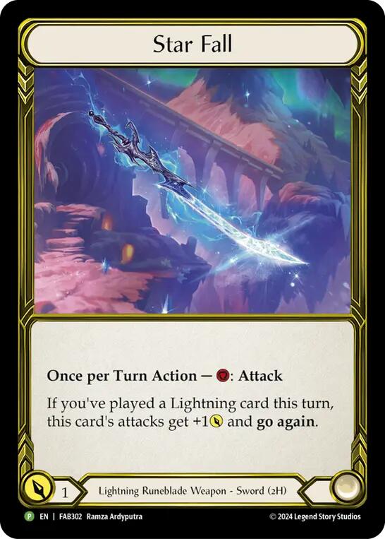 Star Fall (Golden) [FAB302] (Promo)  Cold Foil | Gamers Paradise