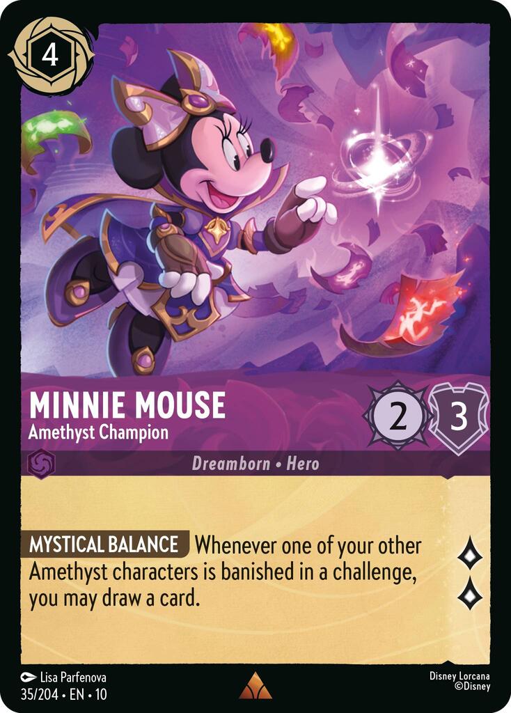 Minnie Mouse - Amethyst Champion (35/204) [Whispers in the Well] | Gamers Paradise