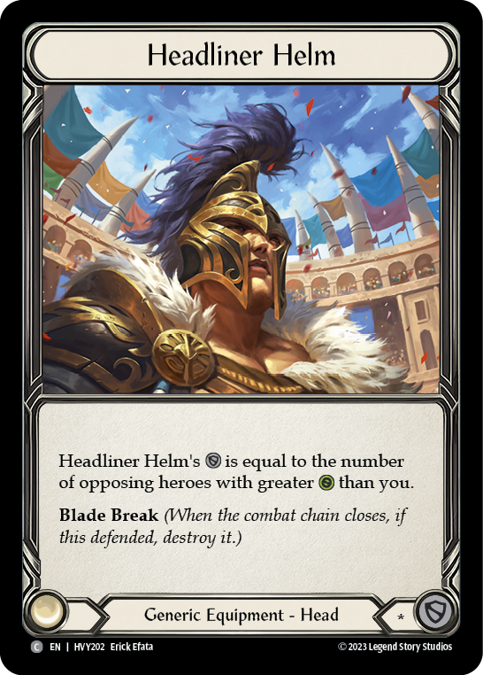 Headliner Helm [HVY202] (Heavy Hitters)  Cold Foil | Gamers Paradise