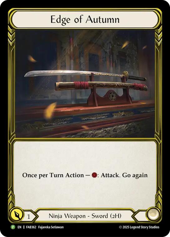 Edge of Autumn (Golden) [FAB362] (Promo)  Cold Foil | Gamers Paradise