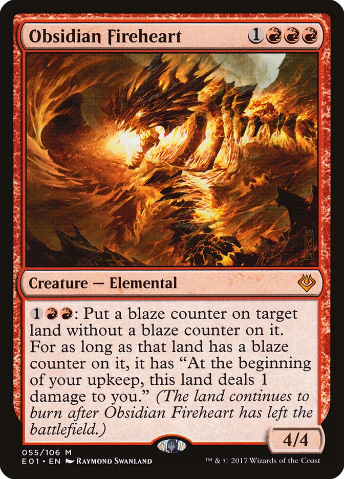Obsidian Fireheart [Archenemy: Nicol Bolas] | Gamers Paradise