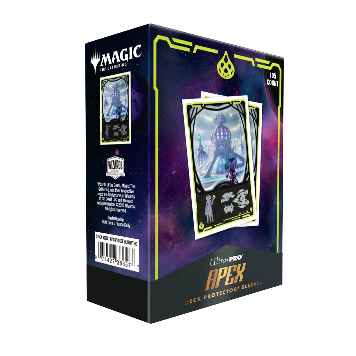 Ultra PRO: APEX Deck Protector Sleeves - Edge of Eternities (Blue Mythic 105-pack) | Gamers Paradise