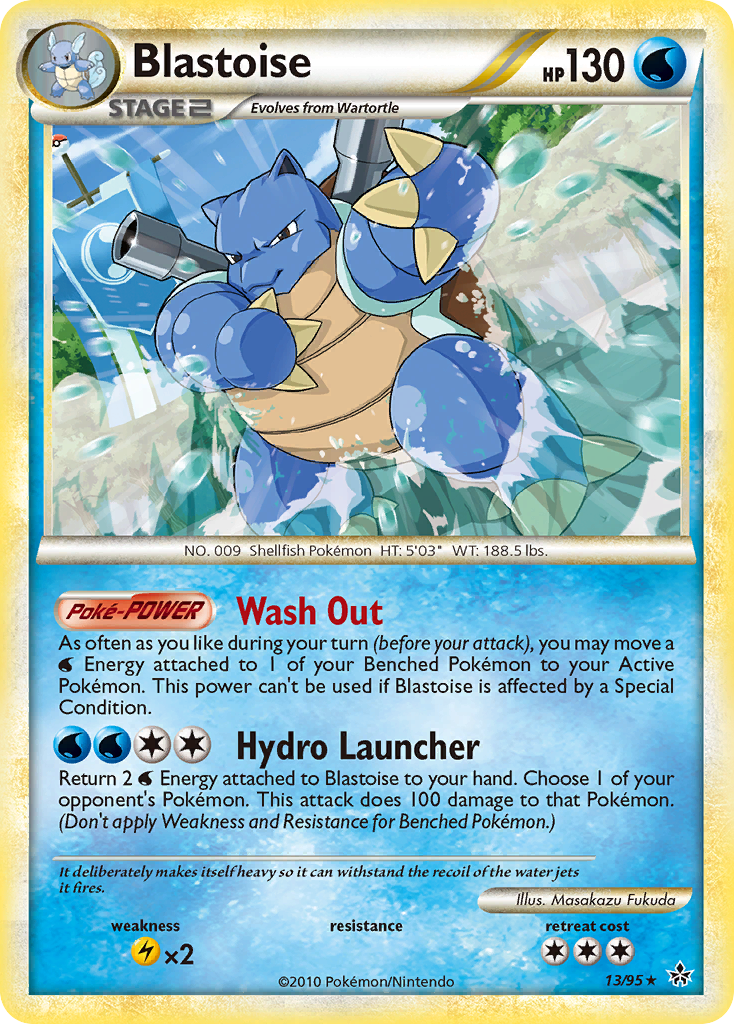 Blastoise (13/95) [HeartGold & SoulSilver: Unleashed] | Gamers Paradise