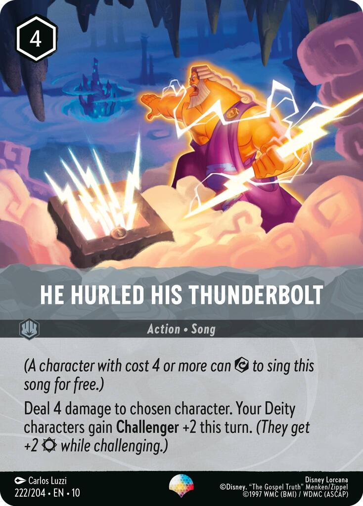 He Hurled His Thunderbolt (Epic) (222/204) [Whispers in the Well] | Gamers Paradise