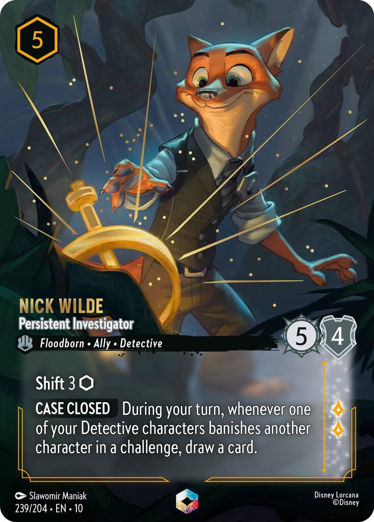 Nick Wilde - Persistent Investigator (Enchanted) (239/204) [Whispers in the Well] | Gamers Paradise