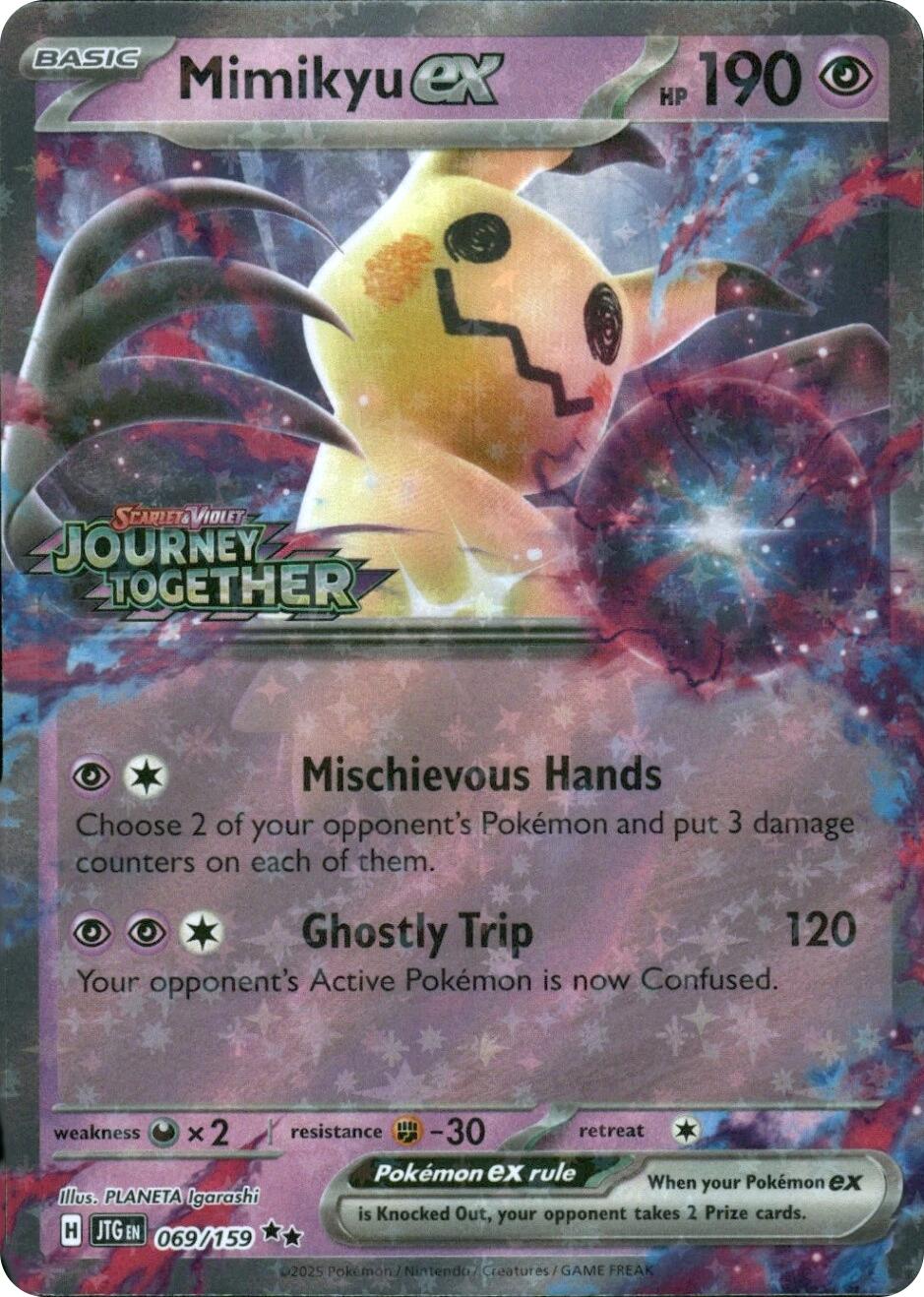 Mimikyu ex (069/159) (Journey Together Stamped) [Miscellaneous Cards] | Gamers Paradise