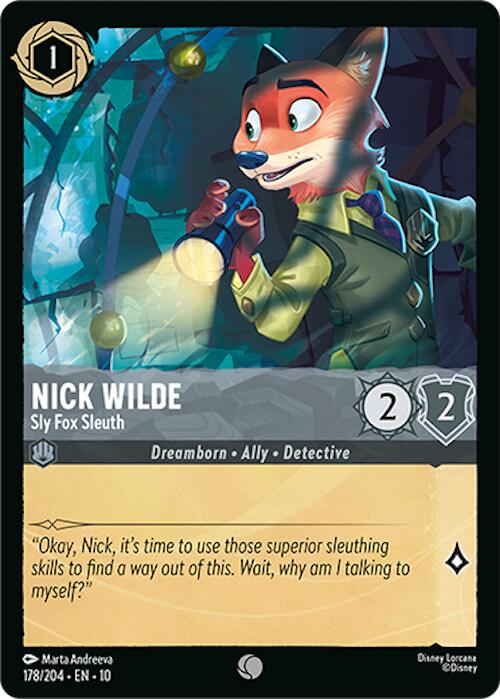 Nick Wilde - Sly Fox Sleuth (178/204) [Whispers in the Well] | Gamers Paradise