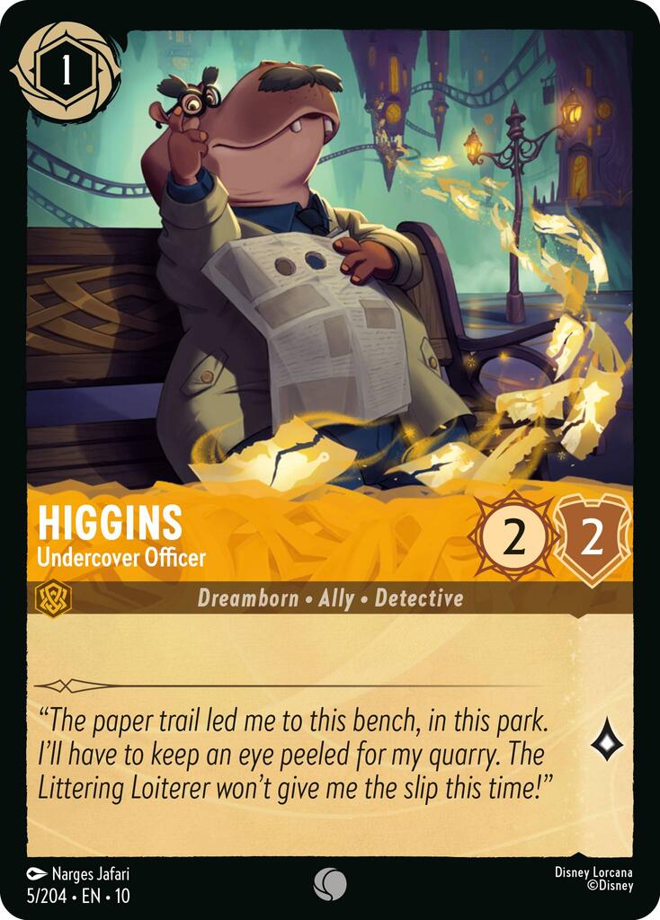 Higgins - Undercover Officer (5/204) [Whispers in the Well] | Gamers Paradise