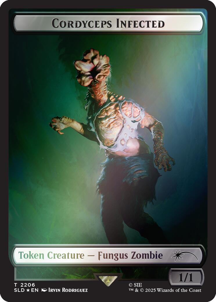 Cordyceps Infected Token (2206) (Rainbow Foil) [Secret Lair Drop Series] | Gamers Paradise