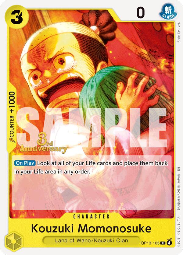 Kouzuki Momonosuke [Carrying On His Will: 3rd Anniversary Tournament Cards] | Gamers Paradise