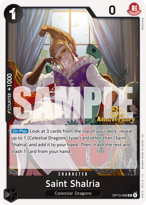Saint Shalria [Carrying On His Will: 3rd Anniversary Tournament Cards] | Gamers Paradise