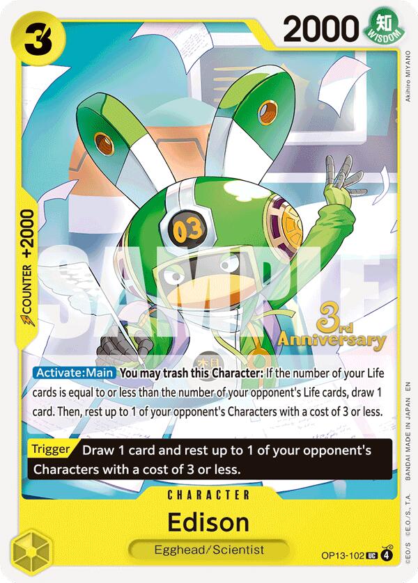 Edison [Carrying On His Will: 3rd Anniversary Tournament Cards] | Gamers Paradise