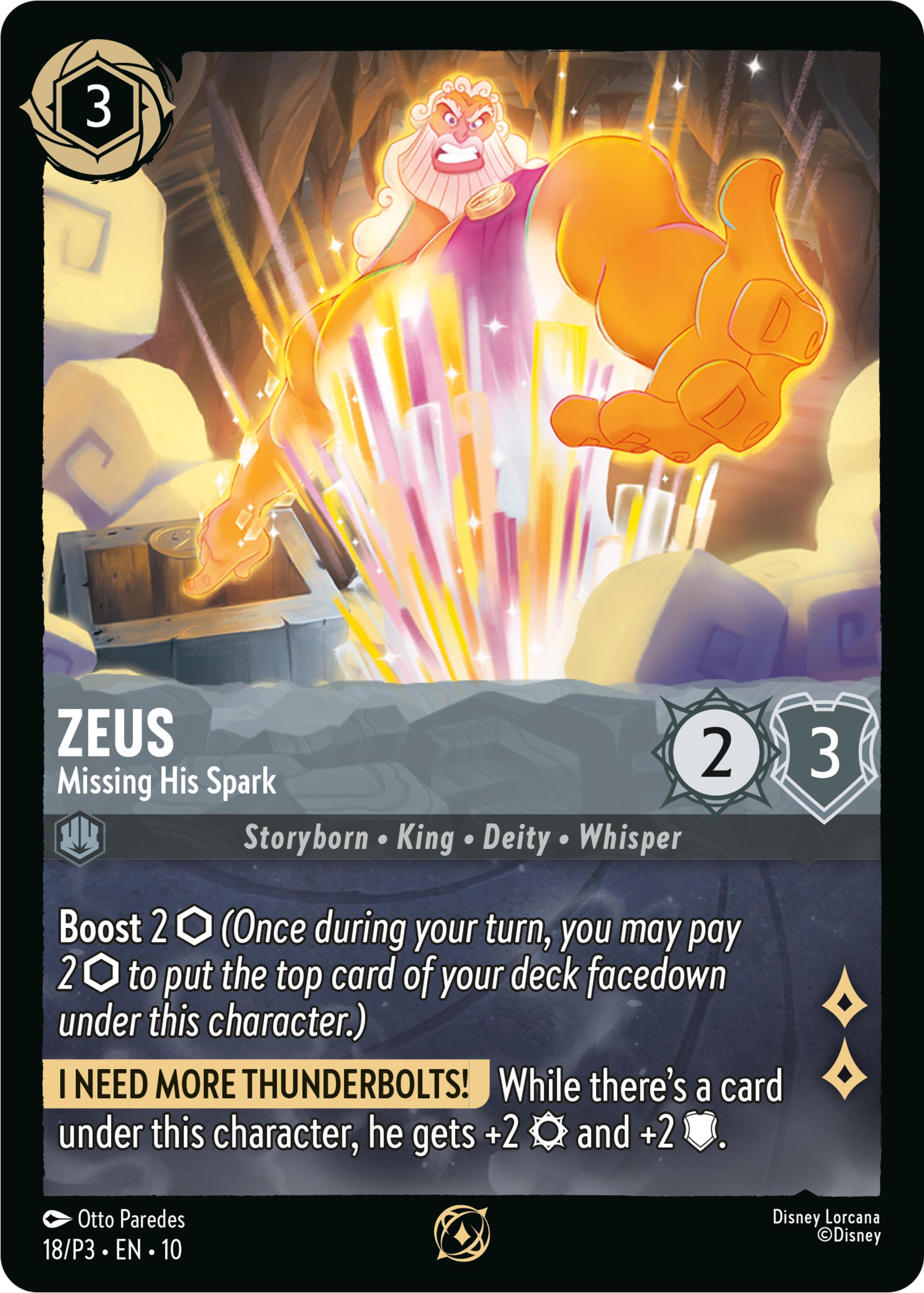 Zeus - Missing His Spark (18) [Promo Cards] | Gamers Paradise