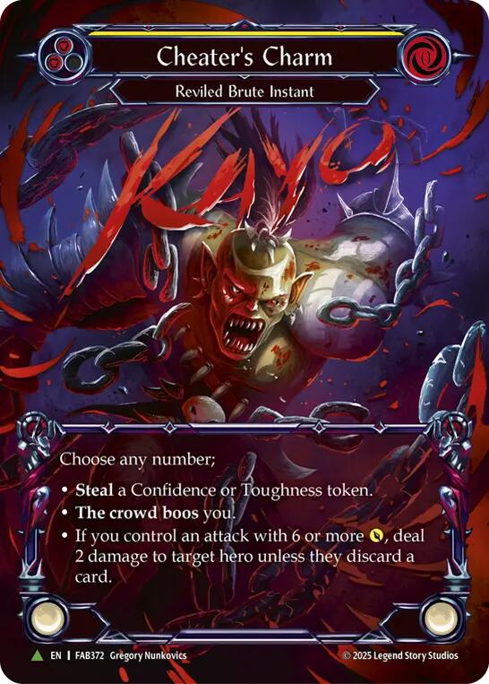 Cheater's Charm [FAB372] (Promo)  Cold Foil | Gamers Paradise