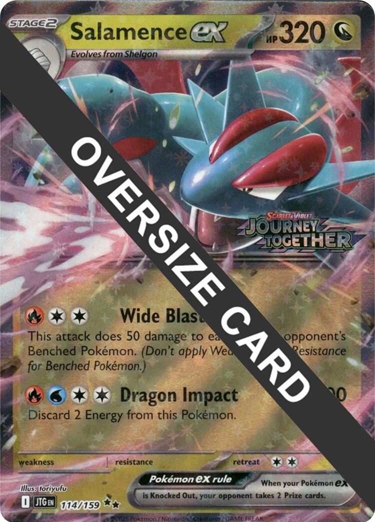 Salamence ex (114/159) (Jumbo Card) [Scarlet & Violet: Journey Together] | Gamers Paradise