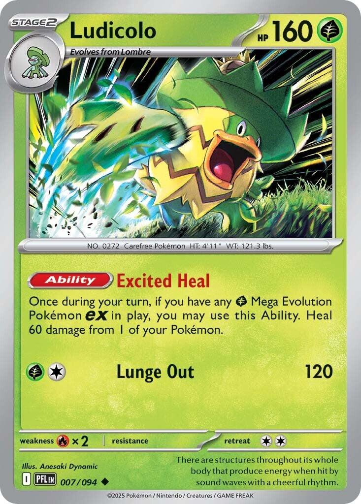 Ludicolo (007/094) [Mega Evolution: Phantasmal Flames] | Gamers Paradise