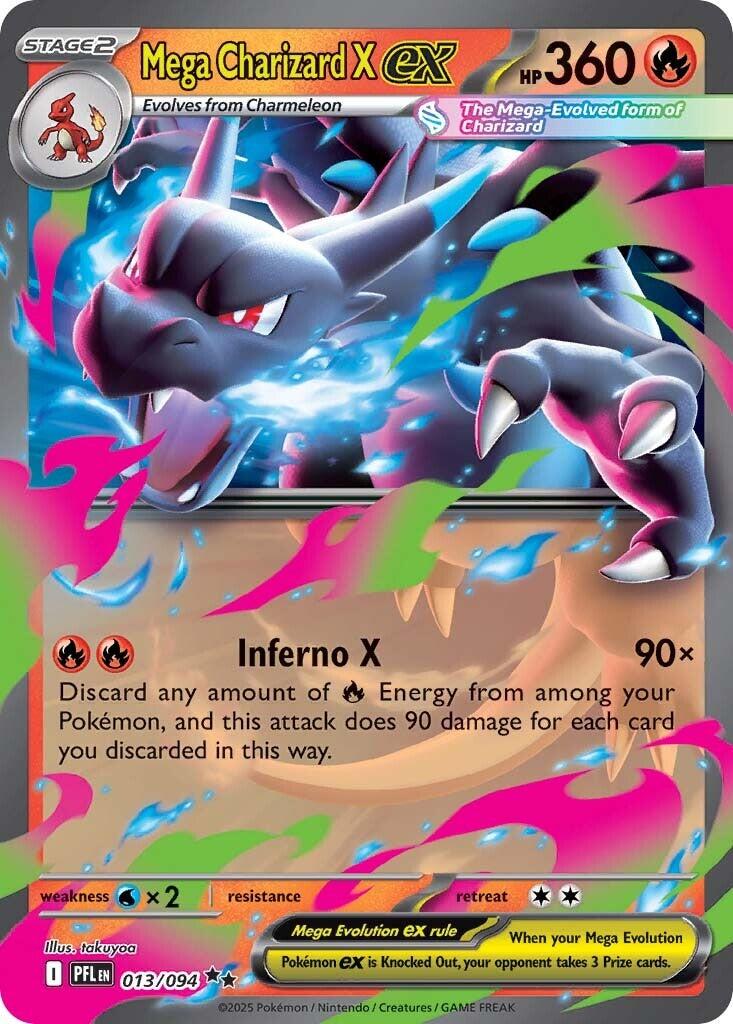 Mega Charizard X ex (013/094) [Mega Evolution: Phantasmal Flames] | Gamers Paradise