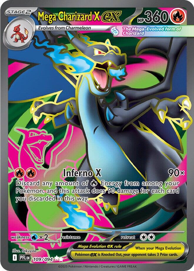 Mega Charizard X ex (109/094) [Mega Evolution: Phantasmal Flames] | Gamers Paradise