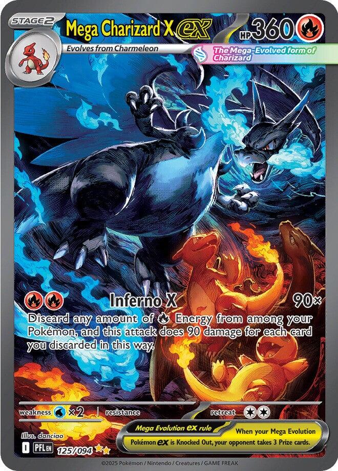 Mega Charizard X ex (125/094) [Mega Evolution: Phantasmal Flames] | Gamers Paradise