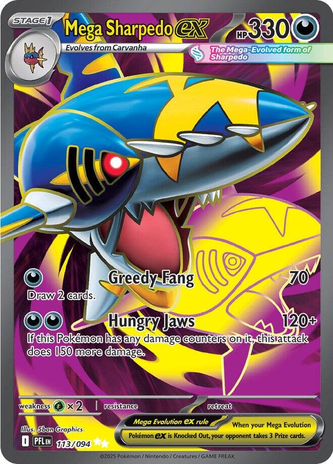 Mega Sharpedo ex (113/094) [Mega Evolution: Phantasmal Flames] | Gamers Paradise