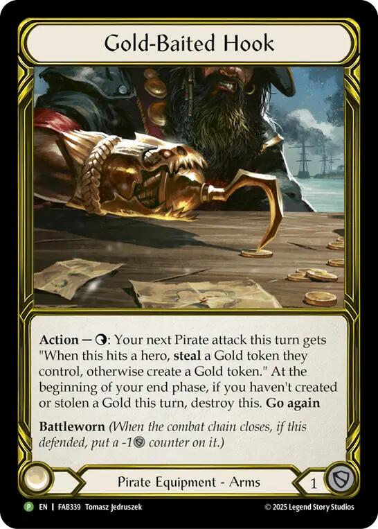 Gold-Baited Hook (Golden) [FAB339] (Promo)  Cold Foil | Gamers Paradise