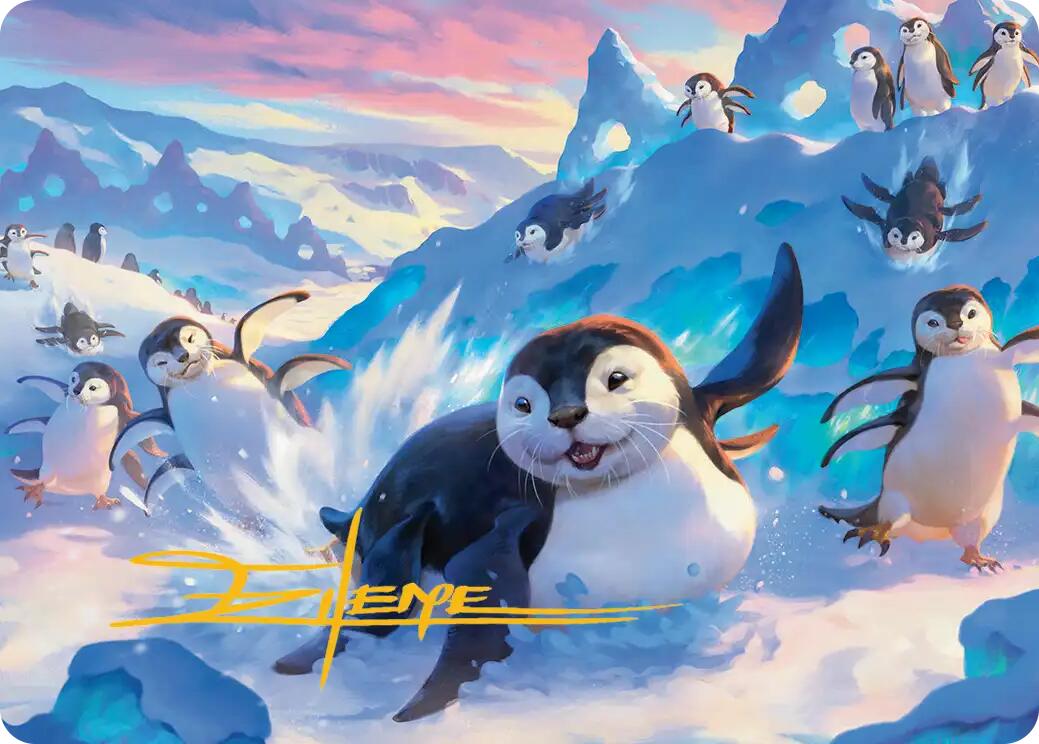 Otter-Penguin Art Card (Gold-Stamped Signature) [Avatar: The Last Airbender Art Series] | Gamers Paradise