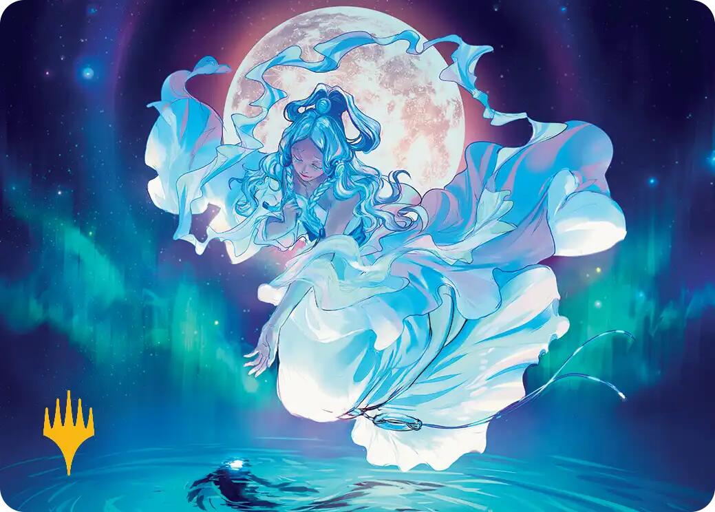 Yue, the Moon Spirit Art Card (Gold-Stamped Planeswalker Symbol) [Avatar: The Last Airbender Art Series] | Gamers Paradise