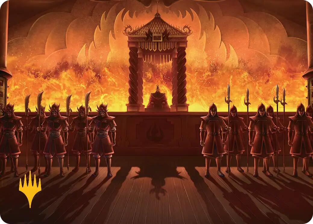 Fire Lord Ozai Art Card (Gold-Stamped Planeswalker Symbol) [Avatar: The Last Airbender Art Series] | Gamers Paradise
