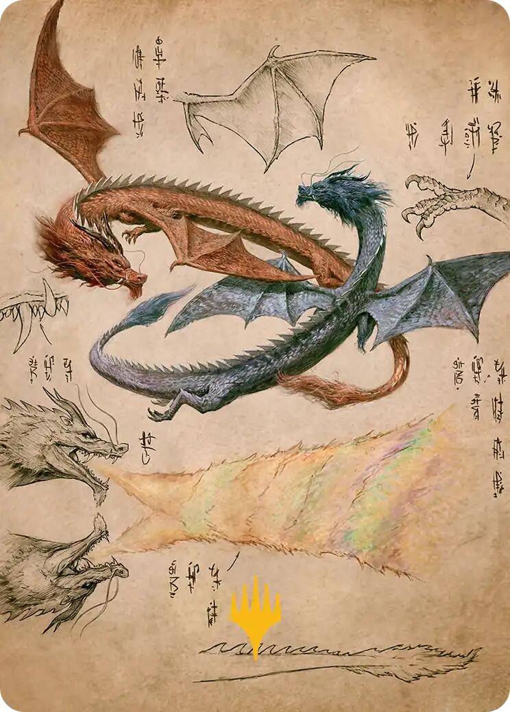 Ran and Shaw Art Card (Gold-Stamped Planeswalker Symbol) [Avatar: The Last Airbender Art Series] | Gamers Paradise