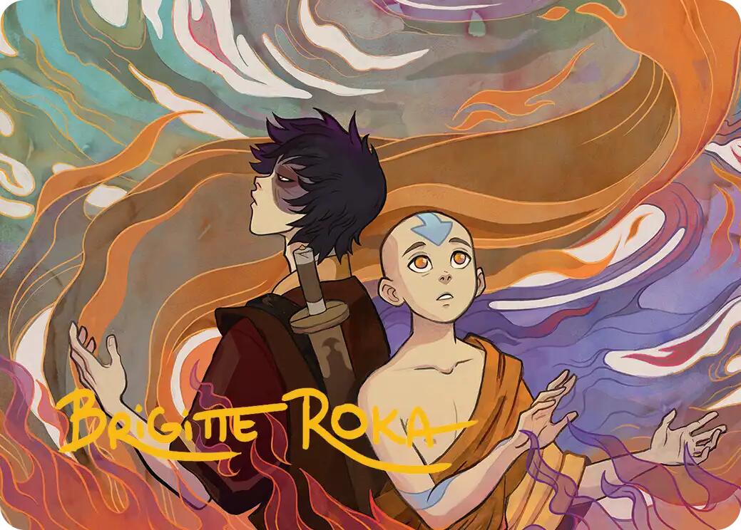Fated Firepower Art Card (Gold-Stamped Signature) [Avatar: The Last Airbender Art Series] | Gamers Paradise