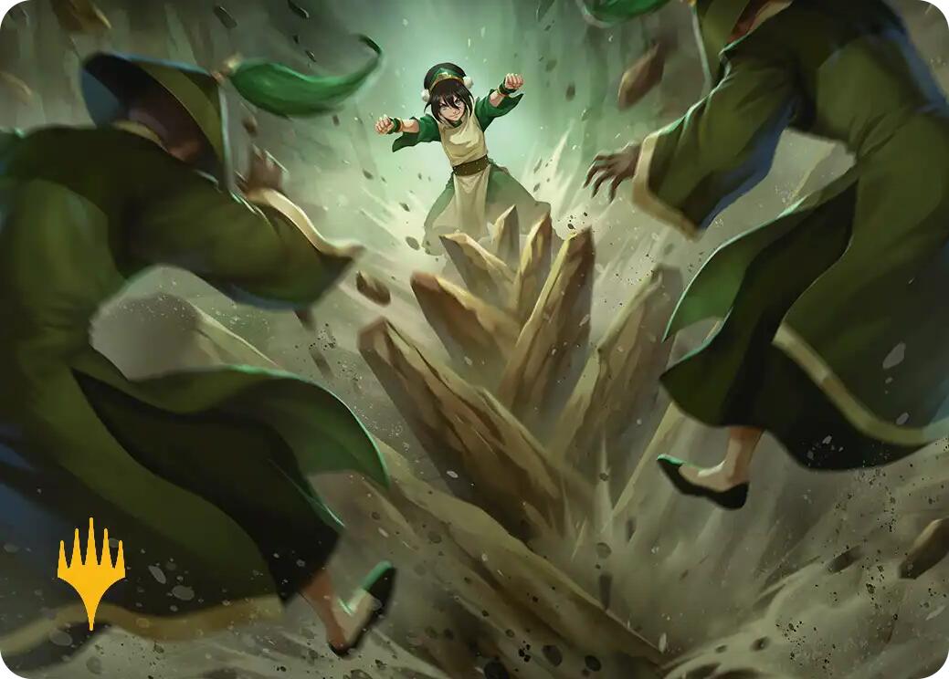 Rockalanche Art Card (Gold-Stamped Planeswalker Symbol) [Avatar: The Last Airbender Art Series] | Gamers Paradise