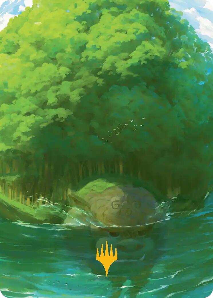 Forest Art Card (Gold-Stamped Planeswalker Symbol) [Avatar: The Last Airbender Art Series] | Gamers Paradise