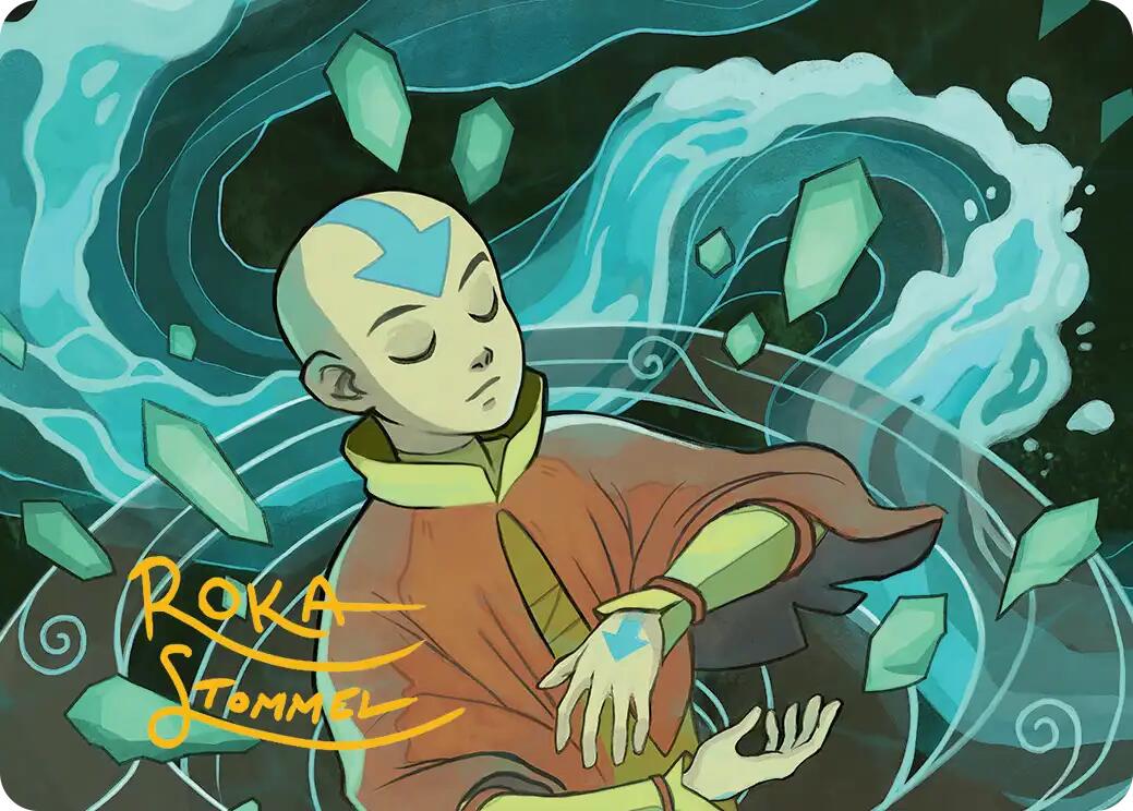 Aang, at the Crossroads Art Card (Gold-Stamped Signature) [Avatar: The Last Airbender Art Series] | Gamers Paradise