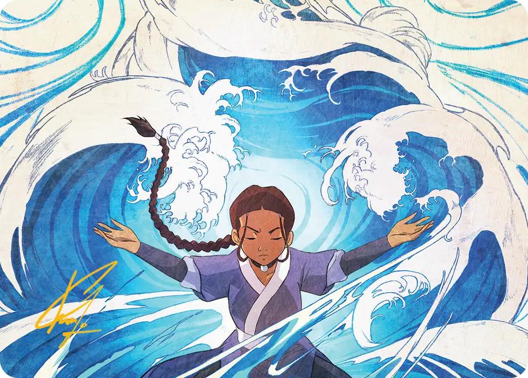 Katara, Water Tribe's Hope Art Card (Gold-Stamped Signature) [Avatar: The Last Airbender Art Series] | Gamers Paradise