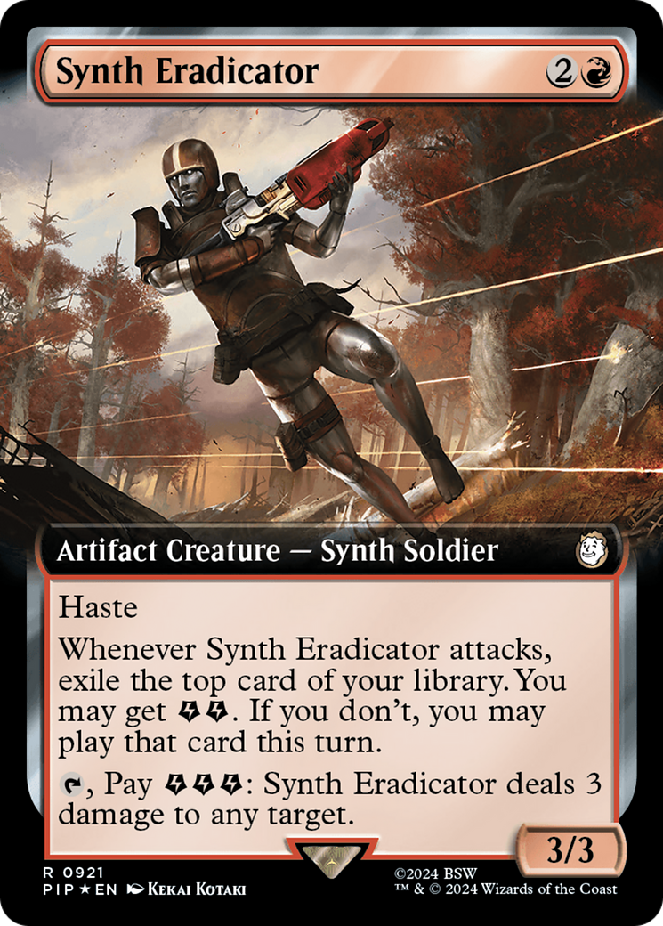 Synth Eradicator (Extended Art) (Surge Foil) [Fallout] | Gamers Paradise