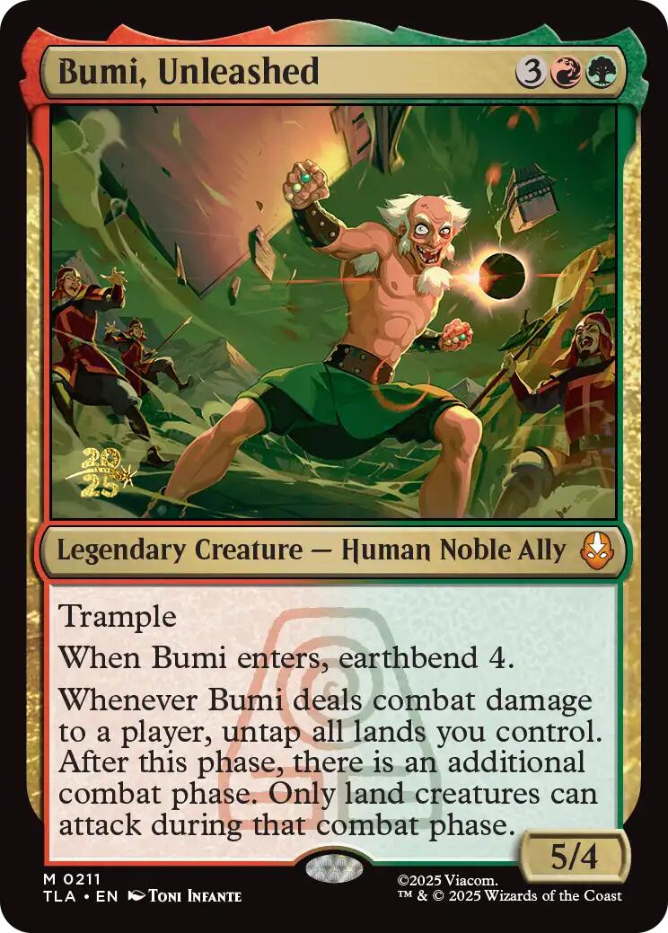 Bumi, Unleashed [Avatar: The Last Airbender Prerelease Cards] | Gamers Paradise