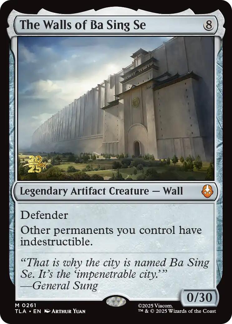 The Walls of Ba Sing Se [Avatar: The Last Airbender Prerelease Cards] | Gamers Paradise