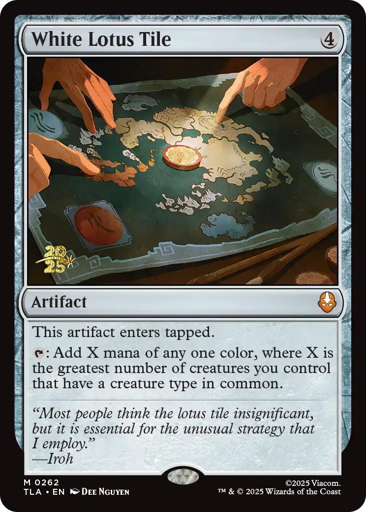 White Lotus Tile [Avatar: The Last Airbender Prerelease Cards] | Gamers Paradise