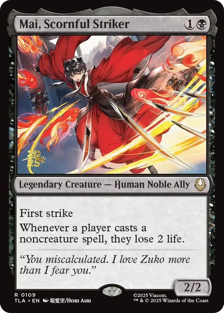 Mai, Scornful Striker [Avatar: The Last Airbender Prerelease Cards] | Gamers Paradise