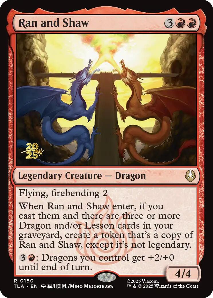 Ran and Shaw [Avatar: The Last Airbender Prerelease Cards] | Gamers Paradise