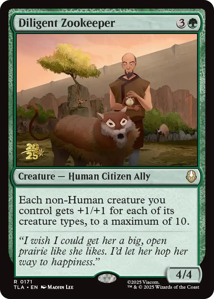 Diligent Zookeeper [Avatar: The Last Airbender Prerelease Cards] | Gamers Paradise