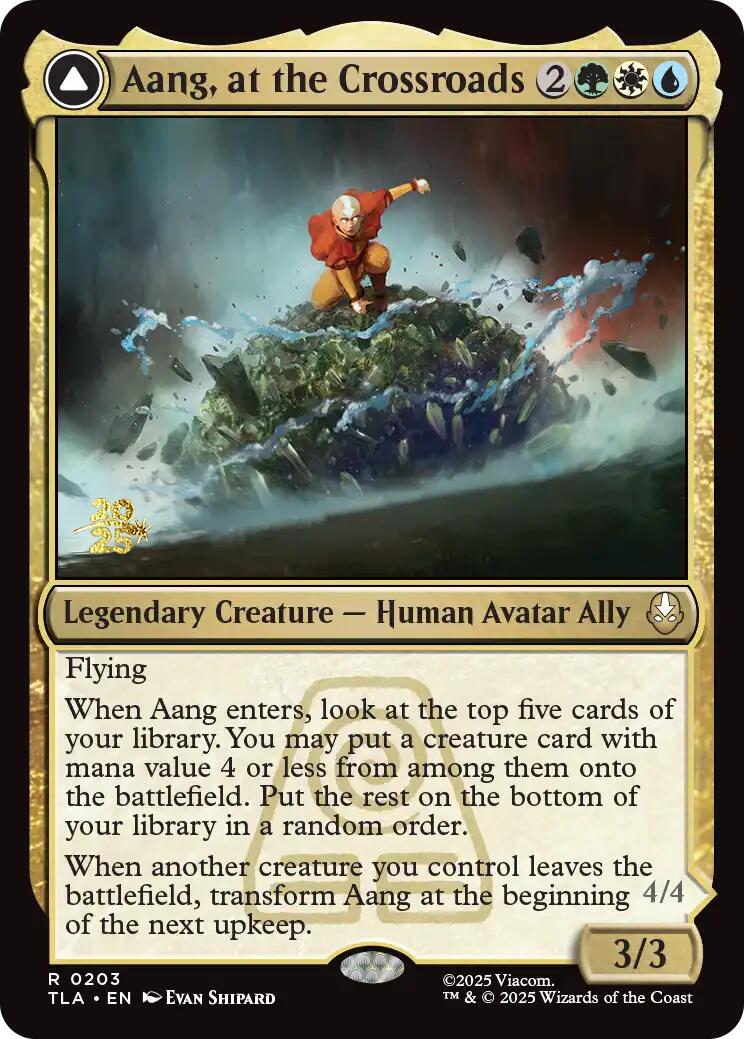 Aang, at the Crossroads [Avatar: The Last Airbender Prerelease Cards] | Gamers Paradise