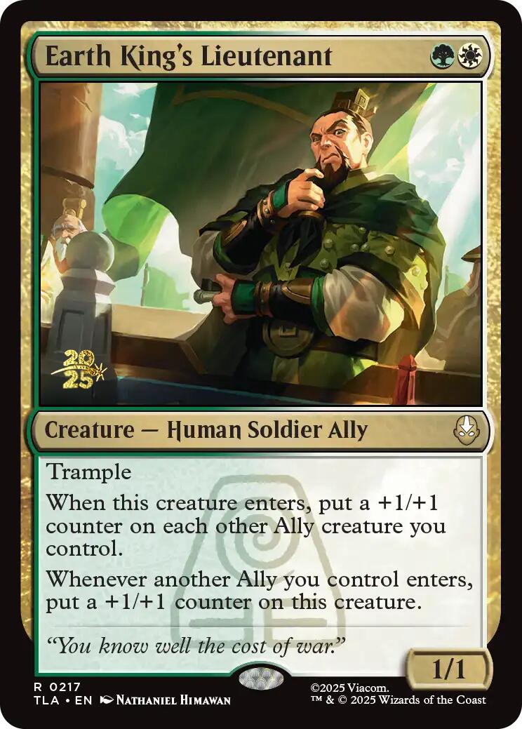 Earth King's Lieutenant [Avatar: The Last Airbender Prerelease Cards] | Gamers Paradise