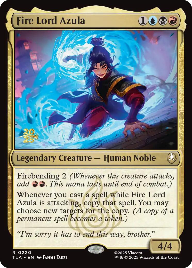 Fire Lord Azula [Avatar: The Last Airbender Prerelease Cards] | Gamers Paradise