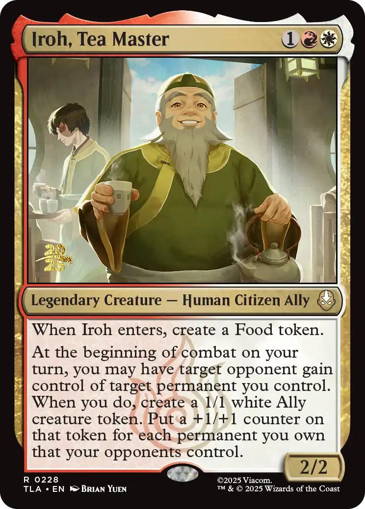 Iroh, Tea Master [Avatar: The Last Airbender Prerelease Cards] | Gamers Paradise