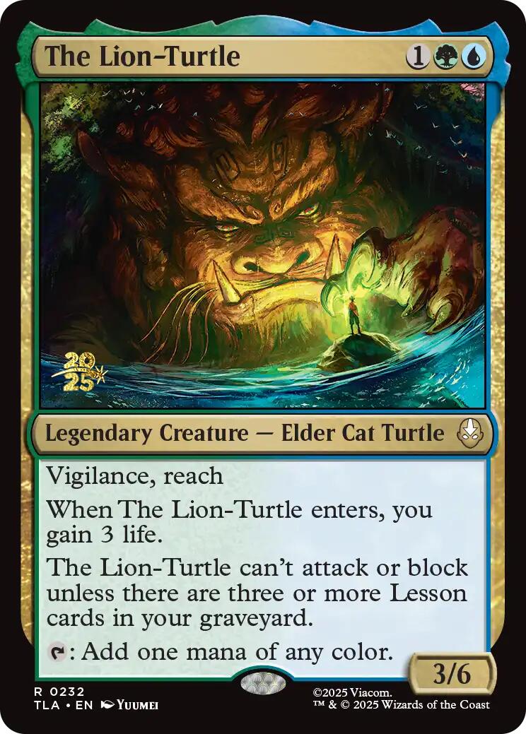 The Lion-Turtle [Avatar: The Last Airbender Prerelease Cards] | Gamers Paradise