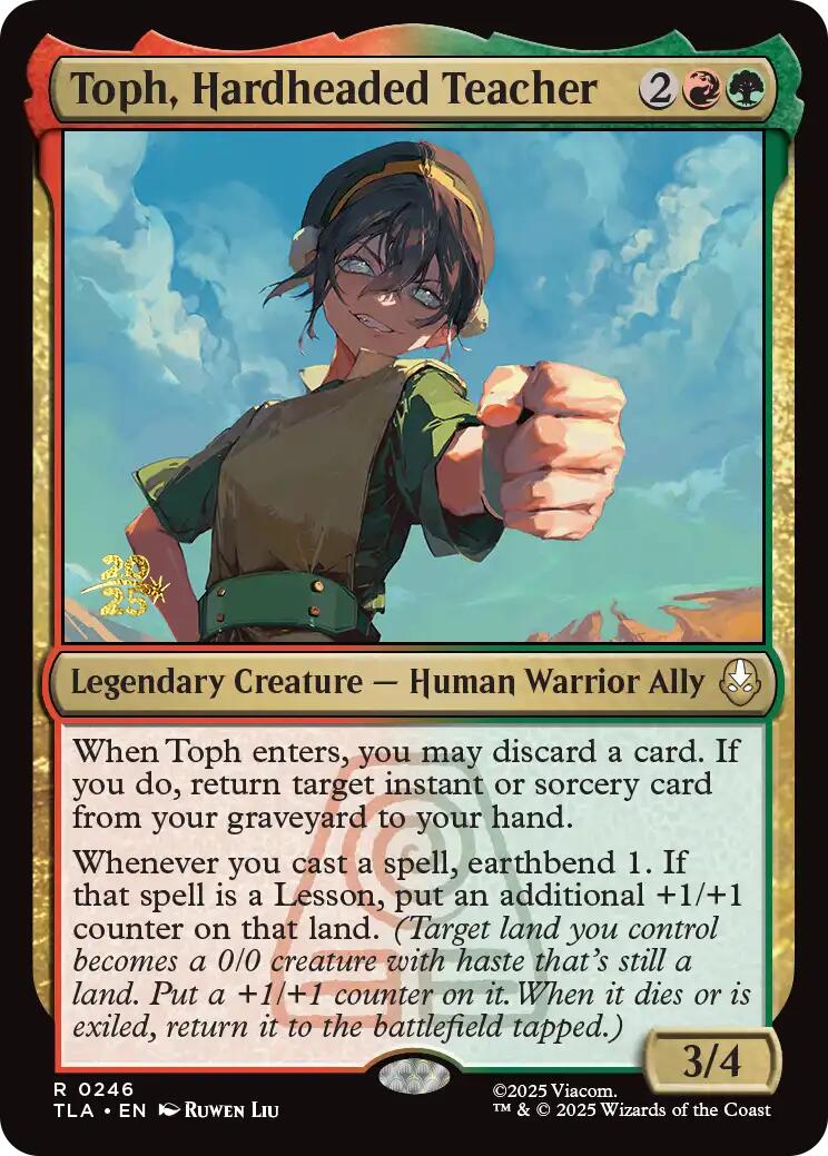 Toph, Hardheaded Teacher [Avatar: The Last Airbender Prerelease Cards] | Gamers Paradise